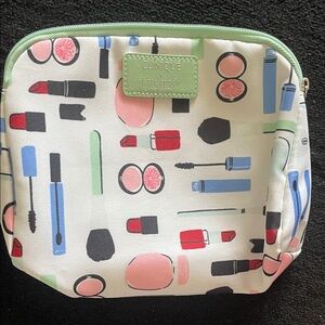 Clinique Cosmetic Bag with Pink, Blue, Black, Green, Red Accents